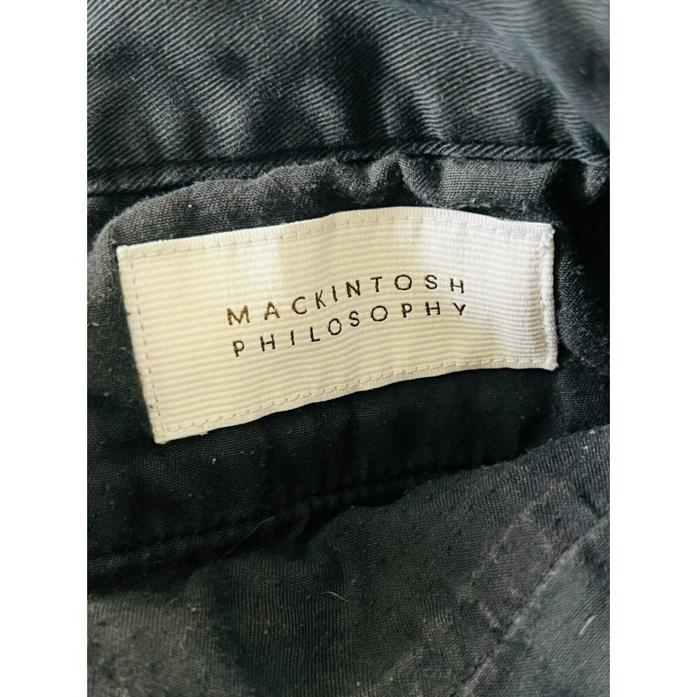 Mackintosh Philosophy Black Pants Regular Fit Straight Leg Mid Rise Size 30 - Picture 6 of 6